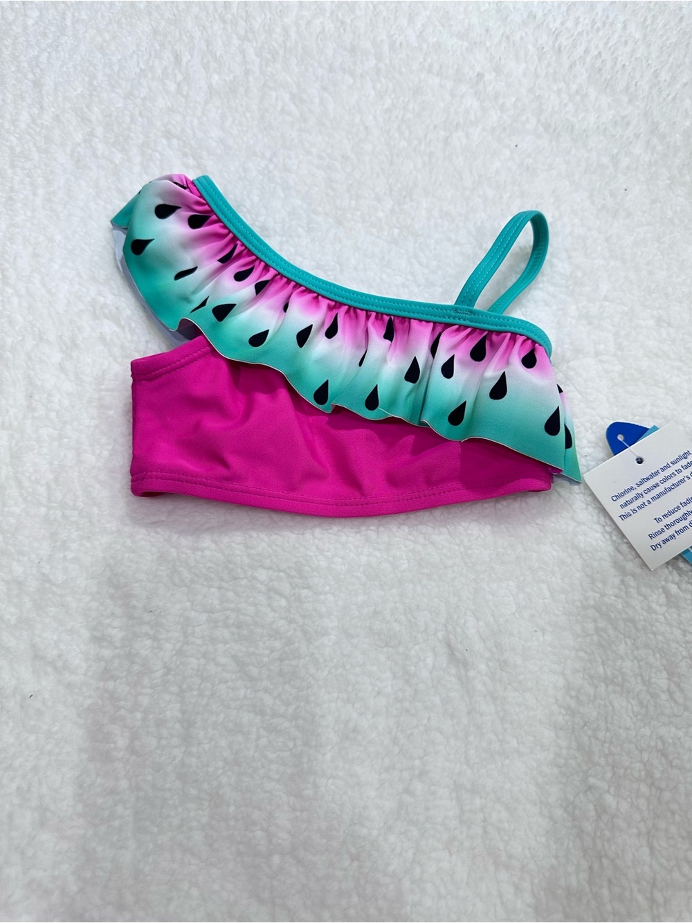 Girl’s Watermelon Ruffle Bikini - Picture 3 of 10